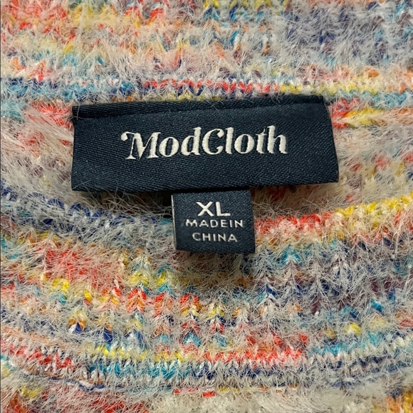 Modcloth Multicolor Knit Sweater - Picture 2 of 8